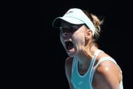 Madga Linette at the 2023 Australian Open.